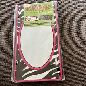 Monogramz Custom Tag Kit - Pink and Black